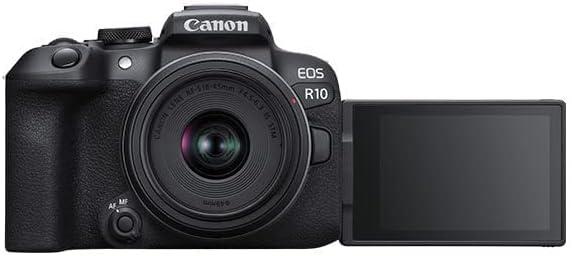 Câmera Canon EOS R10, Sem Espelho, Kit de Lentes RF-S 18-45 mm Câmera Canon EOS R10, Sem Espelho, Kit de Lentes RF-S 18-45 mm