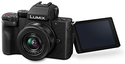 Câmera sem espelho Panasonic LUMIX G100 4k para foto e vídeo, microfone embutido com rastreamento, sistema de lentes intercambiáveis Micro Four Thirds, lente de 12 a 32 mm, sensor híbrido de 5 eixos Câmera sem espelho Panasonic LUMIX G100 4k para foto e vídeo, microfone embutido com rastreamento, sistema de lentes intercambiáveis Micro Four Thirds, lente de 12 a 32 mm, sensor híbrido de 5 eixos