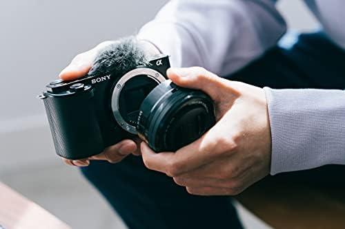 Sony Alpha ZV-E10L - Câmara vlog sem espelho de lentes intercambiáveis com lente de kit Power Zoom de 16-50 mm f/3,5-5,6, ecrã de ângulo variável para vlogging, cor preta Sony Alpha ZV-E10L - Câmara vlog sem espelho de lentes intercambiáveis com lente de kit Power Zoom de 16-50 mm f/3,5-5,6, ecrã de ângulo variável para vlogging, cor preta