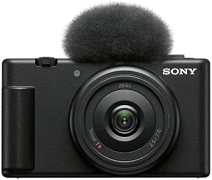         Sony Câmera Vlog ZV-1F para criadores de conteúdo e vloggers preta       