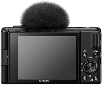         Sony Câmera Vlog ZV-1F para criadores de conteúdo e vloggers preta       