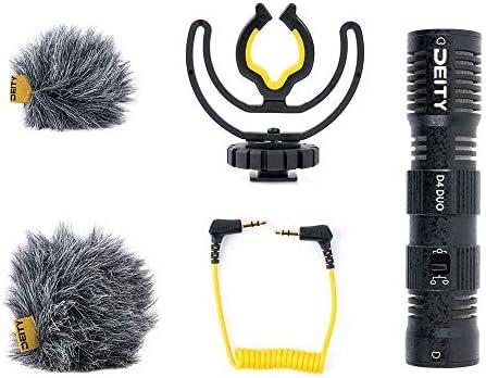         Microfone de Micro Cápsula Duo Deity V-Mic D4 Duo, Micro Câmera de montagem de espingarda, Gravação Mono/Estéreo Dupla, Microfone Plug and Play com Suporte Rycote para DSLRs, Câmeras, Smartphones       