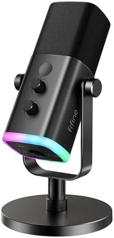 Microfone profissional para gravações de alta qualidade, ideal para estúdios e transmissões ao vivo.