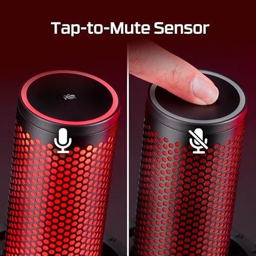         Microfone Condensador USB HyperX QuadCast 2 - Gravação em Alta Resolução para Streaming e Podcasts, com Controles Integrados, Suporte Antichoque Removível, 4 Padrões Polares, Preto (872V1AA)       