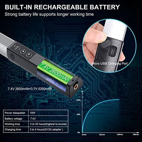 Bateria recarregável de alta capacidade com porta de carregamento USB micro.