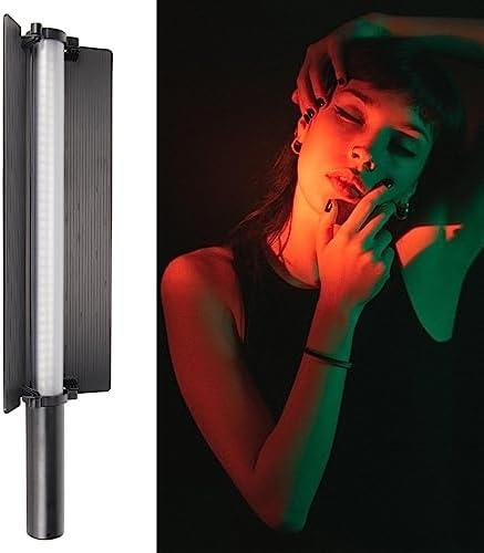         Bastão de luz de vídeo LED RGB, bastão de luz LED portátil com controle de aplicativo, bastão de varinha de vídeo de 360 graus 5480LX 2500 a 9900K 24 efeitos para fotografia       