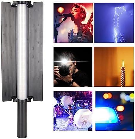         Bastão de luz de vídeo LED RGB, bastão de luz LED portátil com controle de aplicativo, bastão de varinha de vídeo de 360 graus 5480LX 2500 a 9900K 24 efeitos para fotografia       