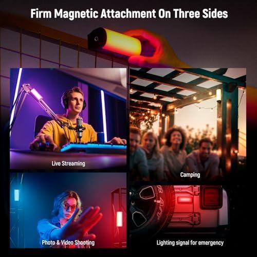 Mini Bastão de Luz Rgb 360° TL96 Magnético Portátil Preto, 2500-8500K Ideal para fotografia de Estúdio, Vídeo, Modos Criativos, Brilho Ajustável Mini Bastão de Luz Rgb 360° TL96 Magnético Portátil Preto, 2500-8500K Ideal para fotografia de Estúdio, Vídeo, Modos Criativos, Brilho Ajustável